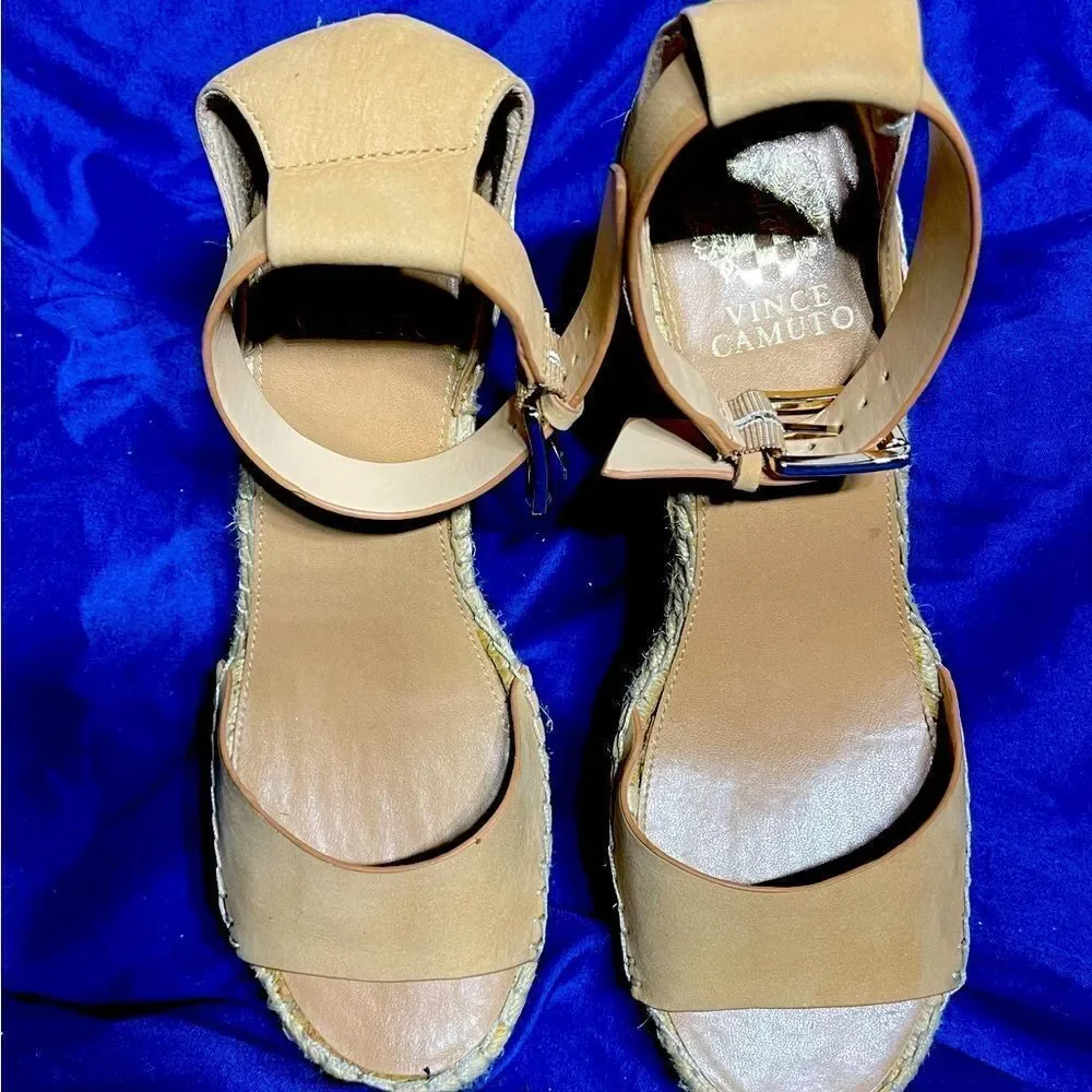 Vince Camuto - Espadrille Wedge Beige Sandals